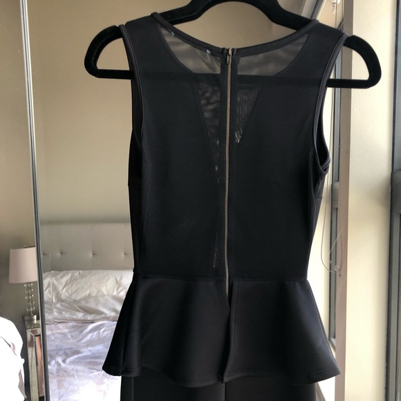 Black Peplum Dress - Picture 5 of 5